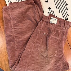 We The Free Mid Rise Corduroy Barrel Pants in Withered Rose NWT